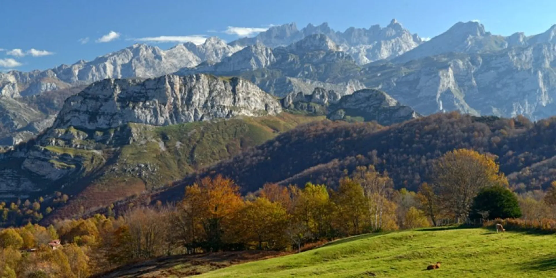 Paisaje del Ponga Natural Park, Asturias - vista panorámica