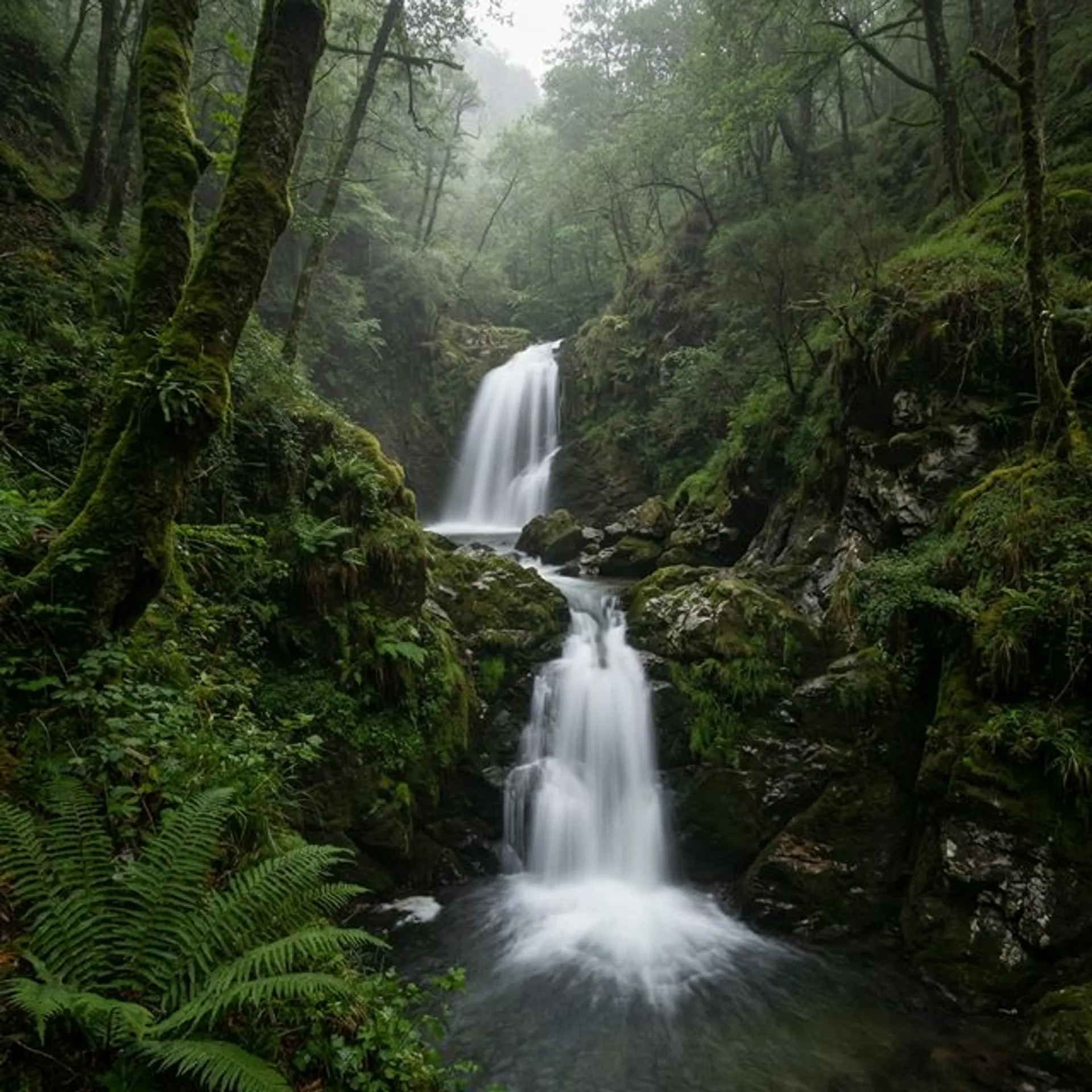 Ruta Guanga Waterfall Route - senderismo en Parque Natural, Asturias