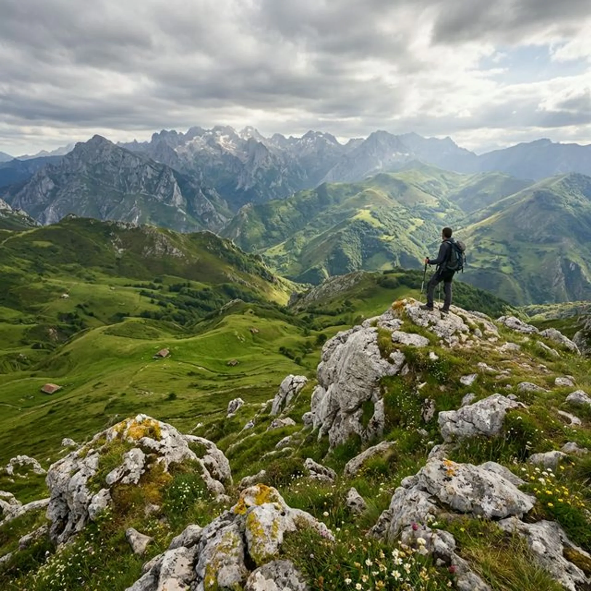 Ruta Ascension to Peña del Viento - senderismo en Parque Natural, Asturias