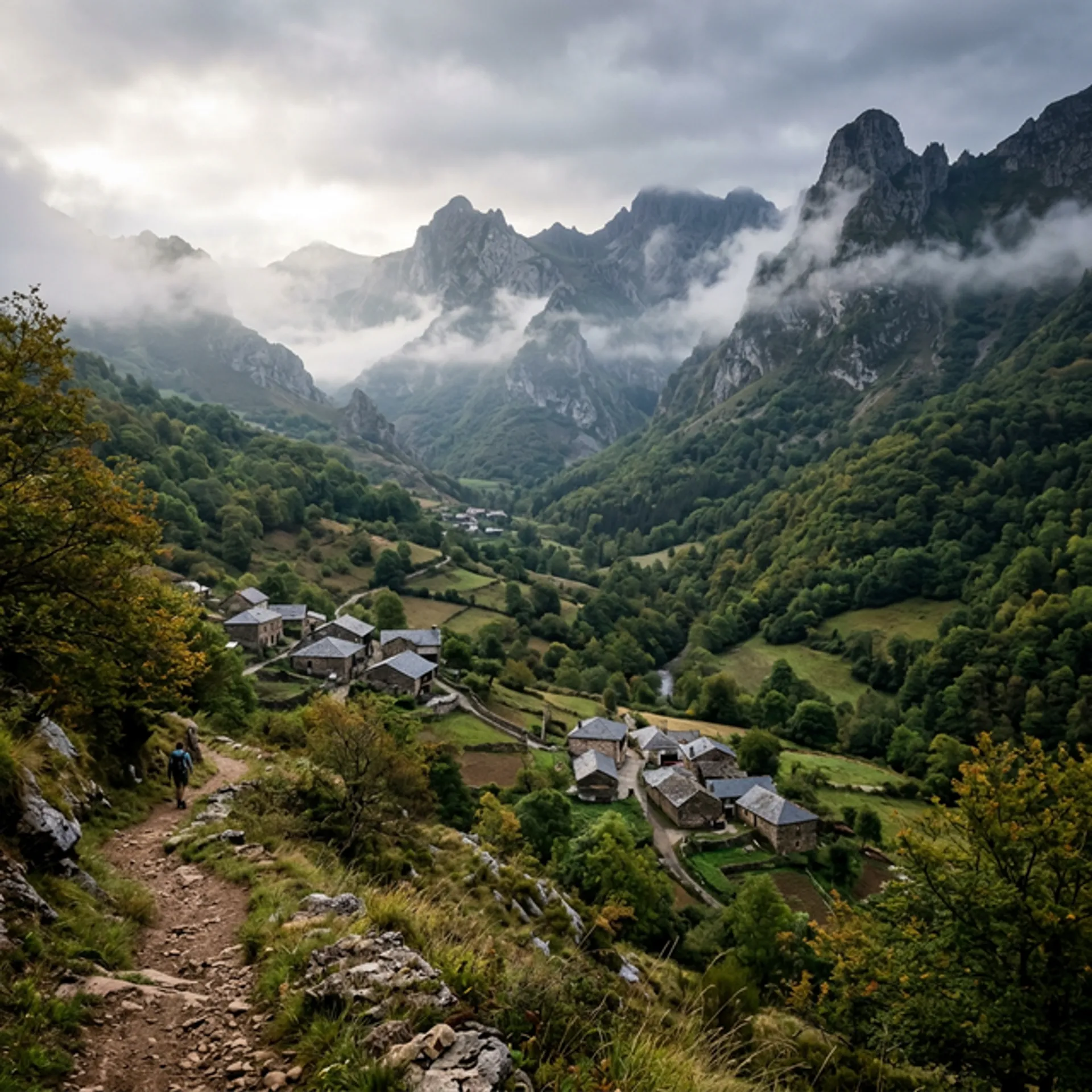 Ruta Ruta de La Peral - Villar de Vildas - senderismo en Parque Natural, Asturias