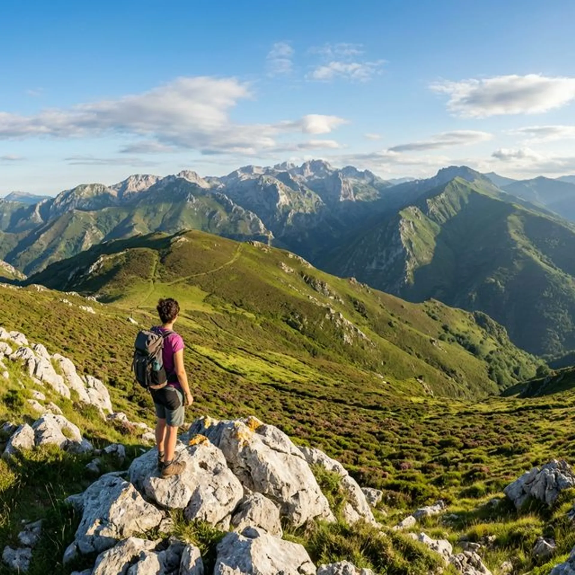 Ruta Ascent to Pierzu Peak - senderismo en Parque Natural, Asturias