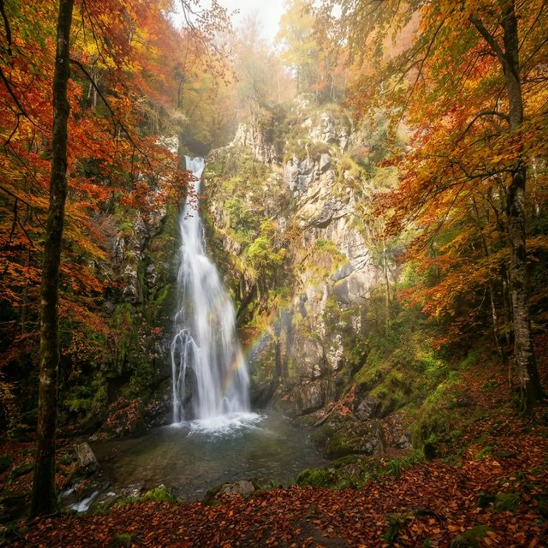 Ruta Cascada del Tabayón del Mongayu - senderismo en Parque Natural, Asturias